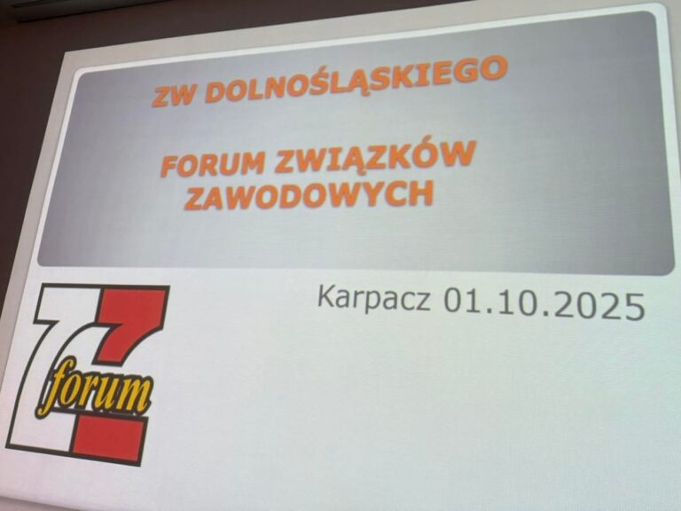 Posiedzenie Zarządu Forum Związków Zawodowych Województwa Dolnośląskiego 01.10.2025